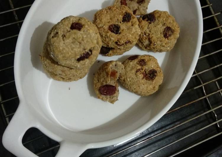 Step-by-Step Guide to Make Homemade Oats cranberry cookies