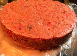 Una foto de Hamburguesa veggie para freezer 🍔🌱🥶