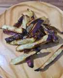 Air fried Cinnamon sugar sweet potato chips