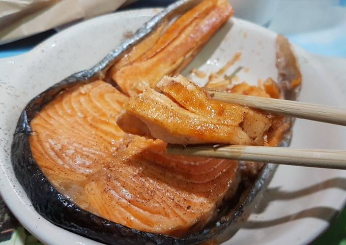 氣炸鍋-厚切鮭魚 食譜成品照片