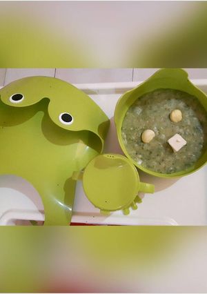 Foto resep MPASI 8m - Kentang Tempe Bayam Telur Puyuh