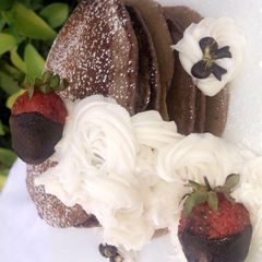 A picture of Chocolate pancakes.