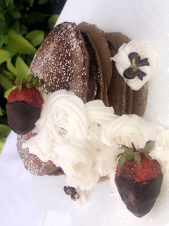 A picture of Chocolate pancakes.