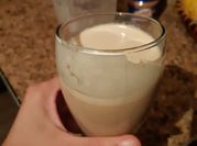Una foto de batido proteina avena
