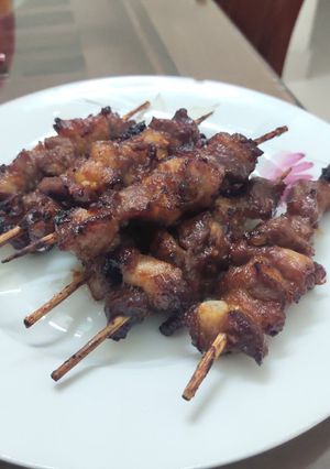 Hình của món Chả xiên nướng.