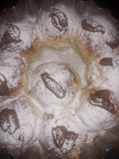 Una foto de Bollos rellenos de membrillo, batata y dulce de leche