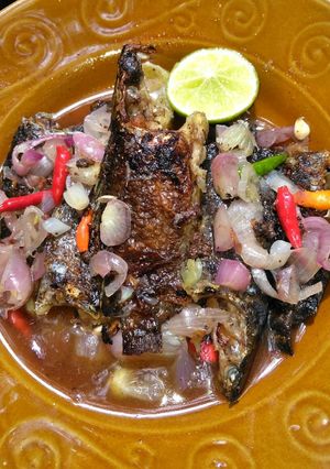Foto resep Iwak pepuyu beubar + cacapan #khasbanjar