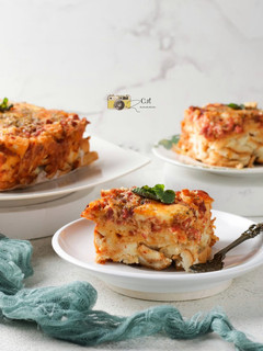 Foto resep Savoury bread pudding (pinggiran roti)