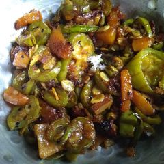 A picture of Ridge gourd pumpkin fry.