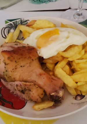 Una foto de Pollo a la mostaza asado
