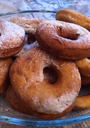 Фото Пончики 🍩 без дрожжей.