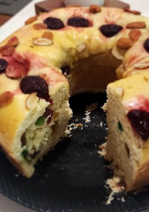 Una foto de Torta tipo rosca de Pascuas