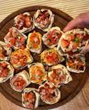 Mini molletes mixtos