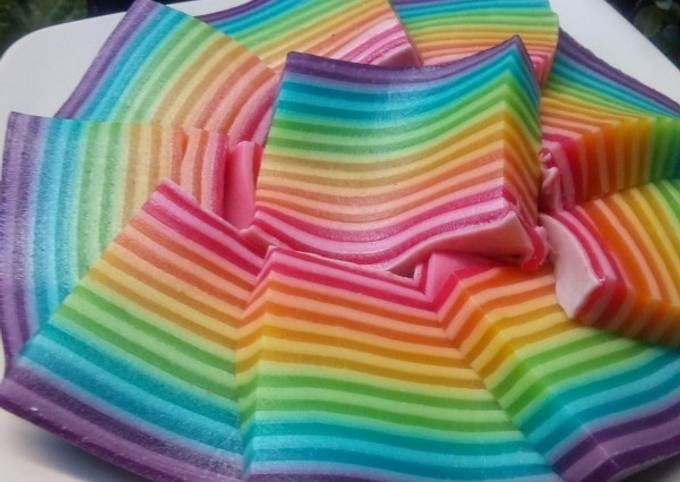 Resep Kue Lapis Rainbow Oleh Dapur Oziq - Cookpad