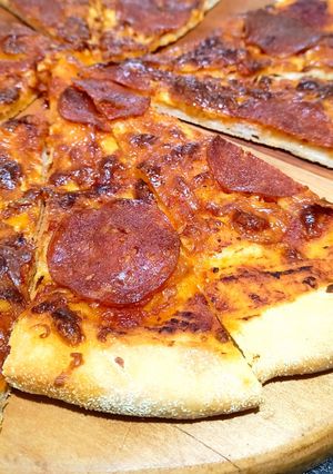 Una foto de Pizza casera