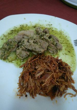 Una foto de Cocido de res en salsa verde