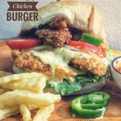 A picture of Crispy chicken burger.