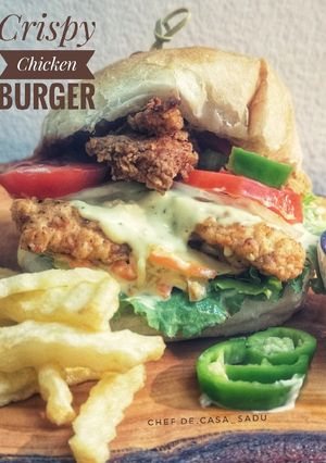 A picture of Crispy chicken burger.
