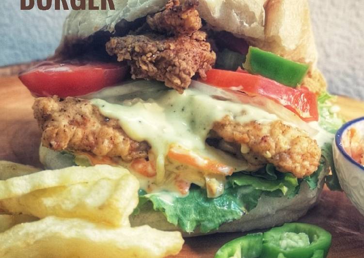 Recipe of Favorite Crispy chicken burger