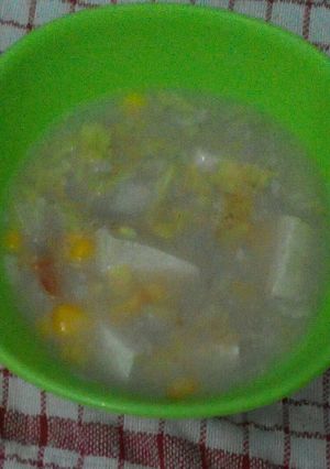 Foto resep Sup krim tahu sawi putih (MPASI 12+)