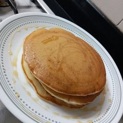 A picture of Eggless fluffy pancakes.