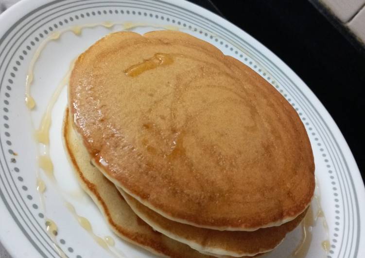Recipe of Ultimate Eggless fluffy pancakes