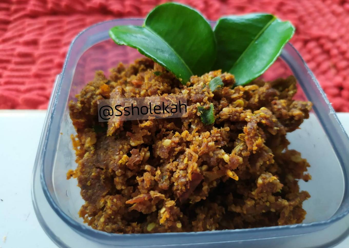 4. Sambel pecel tanpa minyak