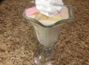 Una foto de Gelatina de 3 leches