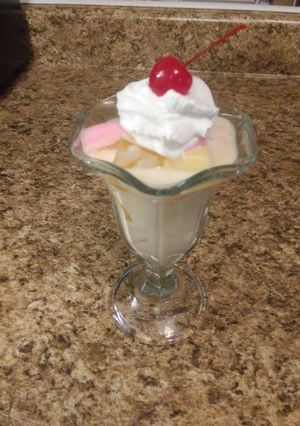 Una foto de Gelatina de 3 leches