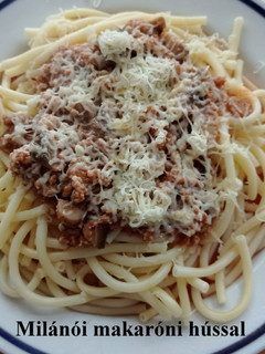Milánói makaróni hússal recept fotója