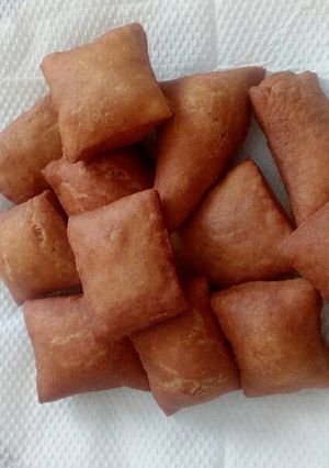 A picture of Crumbly mandazi.