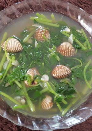 Foto resep Sayur Bayam Bening Kerang Dara