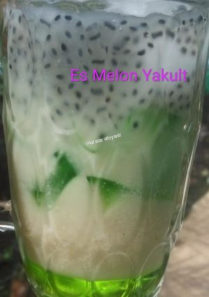 Foto resep Es Melon Yakult