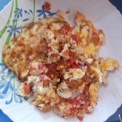 Scrambled eggs A picture of Scrambled eggs.
