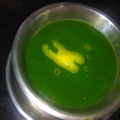 A picture of Homemade Palak Soup.