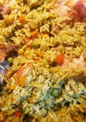 Una foto de Arroz con pollo