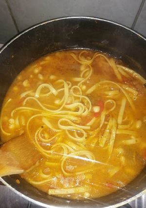 Una foto de Porotos con rienda