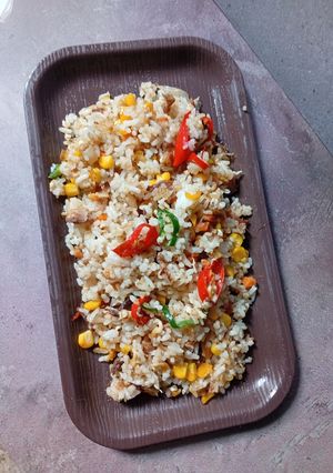 Foto resep Nasi Goreng Pelangi Ikan Cakalang