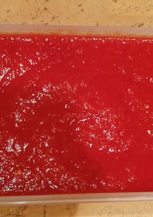 Pirosarany krém (főzve) recept fotója