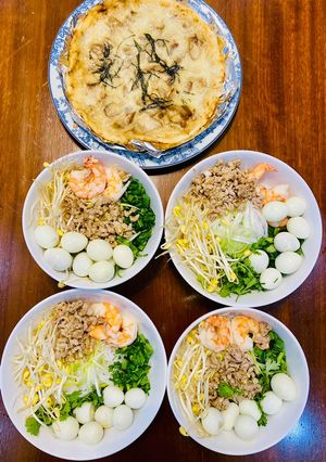 Hình của món Hủ tiếu nước/khô.