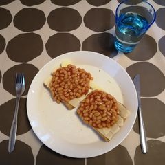 A picture of Classic beans on toast.