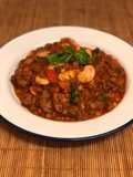 Game meat, butter bean and lentil cassoulet