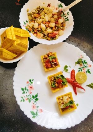 A picture of CANAPES 😋😋 SPROUT CANAPES.
