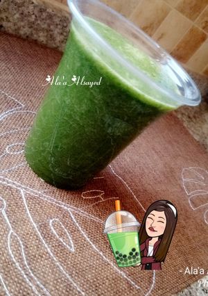 صورة لوصفة العصير الاخضر