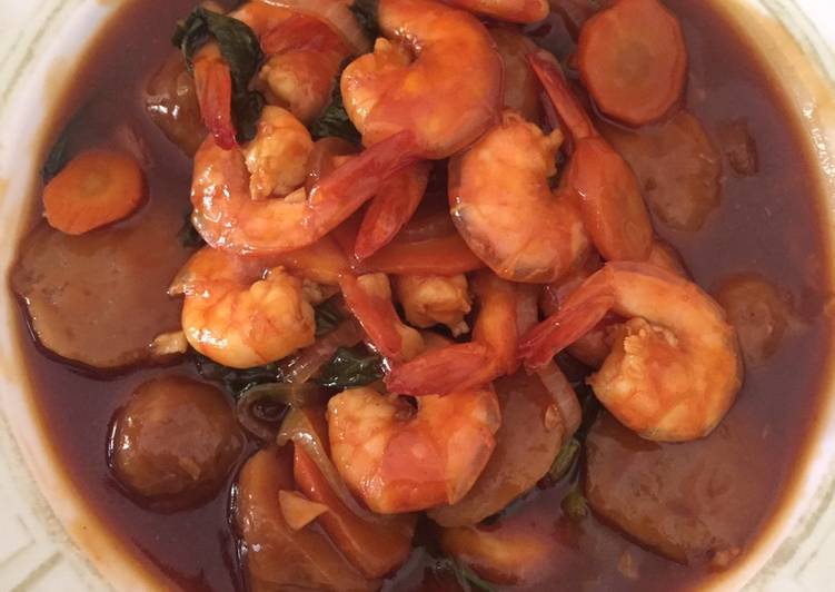 Resep UDANG BAKSO ASAM MANIS 😋 Lezat