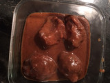 Carrilladas de cerdo al Brandy de Jerez y vino tinto