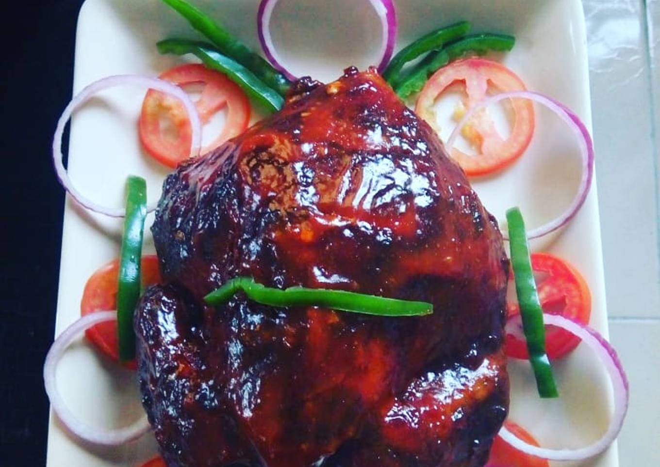 Oven grilled turkey