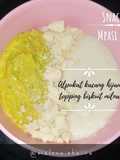 Alpukat kacang hijau topping Biskuit Milna (snack mpasi) 6m