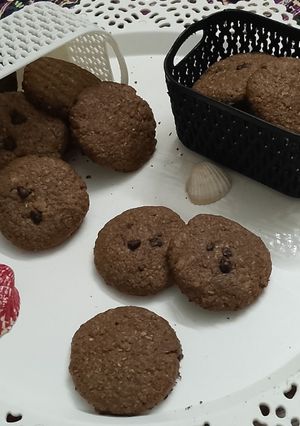صورة لوصفة كوكيز الشوكولاته وجوز الهند