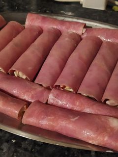 Una foto de Rollitos de Jamón York y vegetales